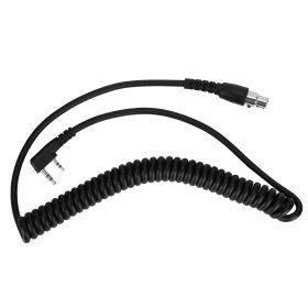 2-Pin to 5-Pin Coil Cord Cable for HYT/Relm Two Way Radios and Headsets