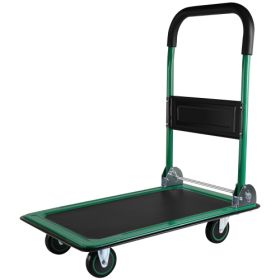 Mobile Platform Trolley Home Large Foldable Cart Cart Cart 330 Lb Capacity Heavy Duty Saving Space-Saving Foldable Swivel Pusher Flat Bed Car Unavaila