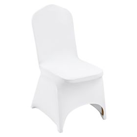 VEVOR Stretch Spandex Folding Chair Covers, Universal Fitted Arched Front Cover, Removable Washable Protective Slipcovers, for Wedding, Holiday