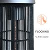 Infrared Electric Freestanding Outdoor Heater,IP55 Waterproof,Touch Switch,1200W