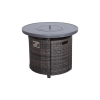 25" H x 32" W Aluminum Propane Outdoor Fire Pit Table