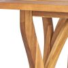 Outdoor Dining Table 59" Rectangular Wood Table