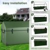 Waterproof Outdoor Storage Box with Ventilated Window, Adjustable Snap