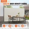 VEVOR Beige Retractable 71''*118'' Awning-Rugged Full Aluminum Rust-Proof; Patio Sunshine Screen; Privacy Divider; Wind Screen. Longer Service Life