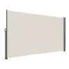 VEVOR Beige Retractable 71''*118'' Awning-Rugged Full Aluminum Rust-Proof; Patio Sunshine Screen; Privacy Divider; Wind Screen. Longer Service Life