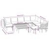 12 Piece Patio Lounge Set with Cushions Solid Acacia Wood