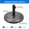 Umbrella Round Stand Base for Patio Outdoor Deck Lawn Garden