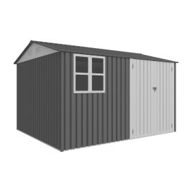 8X10FT Outdoor Storage Shed with Thickened Galvanized Steel,with Sloped Roof & Double Lockable Door,Storage Shed Large with 6 Vents