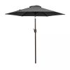 Tempera Patio Market Outdoor Table Umbrella with Push Button Tilt and Crank,Large Sun Umbrella with Sturdy Pole&Fade resistant canopy,Easy to set