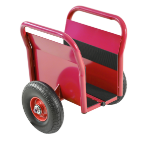 All-terrain Movement With Heavy Panel Cart, Flat Cart, Two Nice Handles, 10 Inch Solid Rubber Tires, Overweight 1000 Pounds, Heavy Duty Drywall And Do (Color: Red)