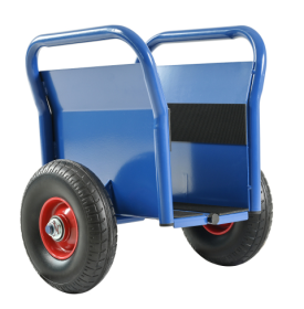 All-terrain Movement With Heavy Panel Cart, Flat Cart, Two Nice Handles, 10 Inch Solid Rubber Tires, Overweight 1000 Pounds, Heavy Duty Drywall And Do (Color: Blue)