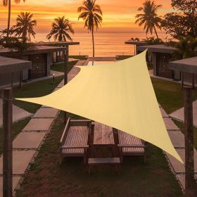 Artpuch Custom Size Sand Sun Shade Sail Triangle Canopy 185 GSM Durable Fabric UV Block Awning for Outdoor Patio Garden Backyard (Customized Available (size: 06'x16')