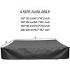 Sandbox Cover, Square Protective Cover for Sand and Toys Away from Dust and Rain, Sandbox Canopy with Drawstring