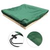 Sandbox Cover, Square Protective Cover for Sand and Toys Away from Dust and Rain, Sandbox Canopy with Drawstring