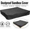 Sandbox Cover, Square Protective Cover for Sand and Toys Away from Dust and Rain, Sandbox Canopy with Drawstring