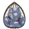 Egg Chair Cushion Hanging Basket Seat Cushion Thicken Soft Egg Swing Chair Pad Hanging Egg Chair Cushion with Headrest