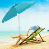 6.5 Feet Beach Umbrella with Carry Bag without Weight Base