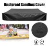 Sandbox Cover, Square Protective Cover for Sand and Toys Away from Dust and Rain, Sandbox Canopy with Drawstring